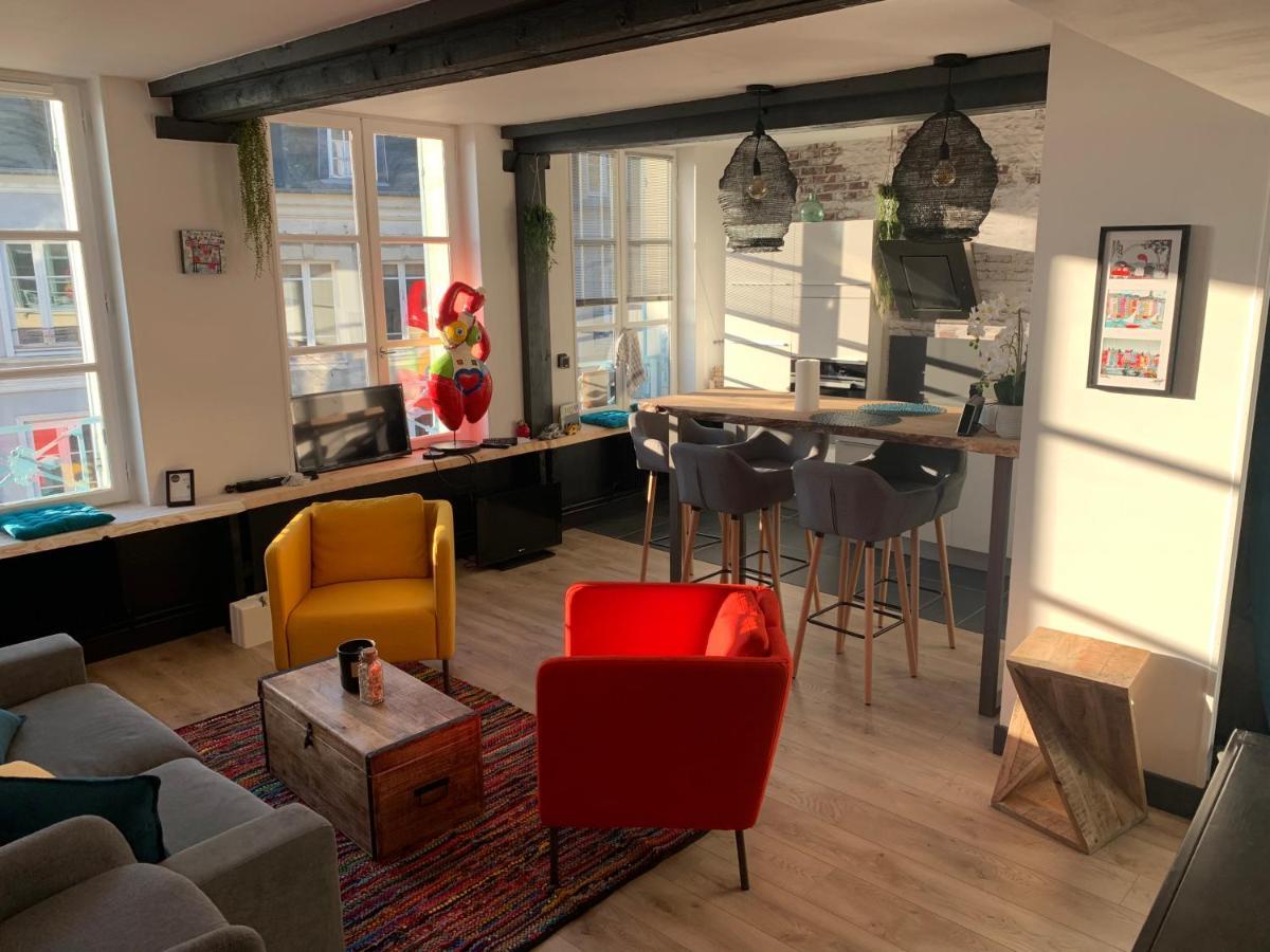 La Loge Des Artistes Lägenhet Honfleur Exteriör bild